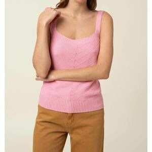 NEW FRNCH laila sweater tank in pink
